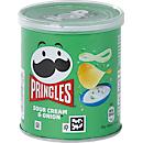 Chips Pringles Sour Cream & Onion, vegane Kartoffelchips mit Sauerrahm- und Zwiebel-Geschmack, 12 Dosen mit jeweils 40 g, in Karton