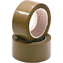 Cinta de embalaje Nopi® Classic 4042, grosor total 52 μ, L 66 m x A 55 mm, rollo-∅ 76 mm, película de polipropileno, marrón, 6 rollos.