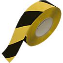 Cinta de señalización de suelos Safety-Floor Permanent, para superficies selladas, An 100 mm x L 33 m, negro/amarillo