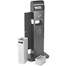 Cinzeiro combinação de resíduos, 12,5 l, para uso ao ar livre, revestimento resistente a UV