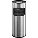 Cinzeiro de pé em aço inoxidável com crivo