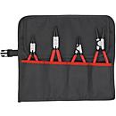 Circlip tangen set 4 st. in rolkoffer 10-60mm KNIPEX