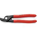 Cisaille à câbles L. 165 mm, revêtement en caoutchouc, KNIPEX