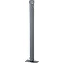 Citytrend bollard, flat head, hinged, device for profile half-cylinder, base plate