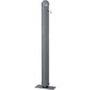 Citytrend bollard, hemisphere, hinged, cylinder lock, base plate, differently lockable