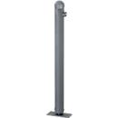 Citytrend bollard, hemisphere, hinged, triangular fireman's lock, baseplate