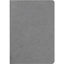 CLAIREFONTAINE Age Bag, Carnet de notes relié par fil, couverture rigide, DIN A5, 48 feuilles, 90 g/m², ligné, gris