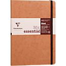 Clairefontaine Carnet de notes My Essentials Age Bag, 96 pages, DIN A5, 90g/m², numéroté, cousu, ligné, marron