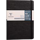 Clairefontaine Carnet de notes My Essentials Age Bag, 96 pages, DIN A5, 90g/m², numéroté, cousu, ligné, noir