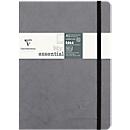 Clairefontaine Carnet de notes My Essentials Age Bag, 96 pages, DIN A5, 90g/m², numéroté, cousu, quadrillé, gris