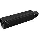 Clairefontaine Pochette rigide, similicuir, doublure, ouverture plate, avec anse, 230 x 50 x 50 mm, noir