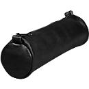 CLAIREFONTAINE Schlampermäppchen Age Bag, Ø 4 x L 18,5 cm, Echtleder, Reissverschluss, rund, schwarz