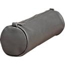 CLAIREFONTAINE Schlampermäppchen Age Bag, Ø 6 x L 21 cm, Echtleder, Reissverschluss, rund, grau