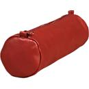 CLAIREFONTAINE Schlampermäppchen Age Bag, Ø 6 x L 21 cm, Echtleder, Reissverschluss, rund, rot
