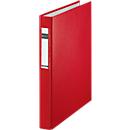 Classeur à anneaux LEITZ®, format A4, mécanisme à 4 anneaux, largeur de tranche 40 mm, ultra-large, rouge
