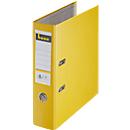 Classeur à broche en plastique bene, jaune, l. tranche 80 mm