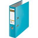 Classeur à broche en plastique bene, turquoise, l. tranche 80 mm