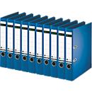 Classeur à levier 1007/1008 LEITZ®, format A4, largeur du dos 52 mm, 10 pièces, bleu