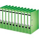 Classeur à levier 1007/1008 LEITZ®, format A4, largeur du dos 52 mm, 10 pièces, vert
