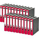 Classeur à levier 1050 LEITZ®, format A4, largeur du dos 52 mm, 20 pièces, rouge