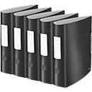 Classeur à levier Active Style LEITZ®, format A4, largeur du dos 82 mm, 5 pièces, satin noir