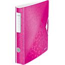 Classeur à levier Active WOW LEITZ®, format A4, largeur du dos 65 mm, rose