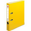 Classeur à levier maX.file protect herlitz, format A4, l. de la tranche 50 mm, jaune
