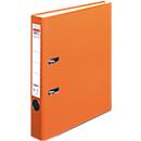 Classeur à levier maX.file protect herlitz, format A4, l. de la tranche 50 mm, orange