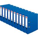 Classeur à levier maX.file protect plus herlitz, format A4, largeur du dos 80 mm, 10 pièces, bleu