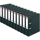 Classeur à levier maX.file protect plus herlitz, format A4, largeur du dos 80 mm, 10 pièces, noir