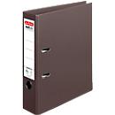 Classeur à levier maX.file protect plus herlitz, format A4, largeur du dos 80 mm, brun