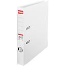 Classeur à levier Nr 1 Power Esselte - PP - A4 - dos 50 mm - étiquette de dos interchangeable - blanc