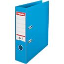 Classeur à levier Nr 1 Power Esselte - PP - A4 - dos 75 mm - étiquette de dos interchangeable - bleu clair