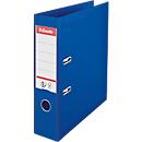 Classeur à levier Nr 1 Power Esselte - PP - A4 - dos 75 mm - étiquette de dos interchangeable - bleu