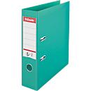 Classeur à levier Nr 1 Power Esselte - PP - A4 - dos 75 mm - étiquette de dos interchangeable - vert clair