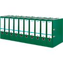 Classeur à levier smart ELBA, format A4, largeur du dos 80 mm, 10 pièces, vert