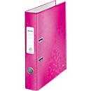 Classeur à levier WOW 1006 LEITZ®, format A4, l. de la tranche 50 mm, rose