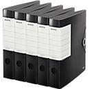 Classeur SOLID LEITZ®, format A4, l. de la tranche 62 mm, 5 pièces, noir