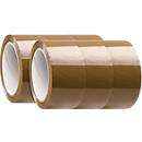 Classic packing tape, brown, 6 rolls