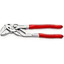 Clé à pince KNIPEX, L 180 mm, largeur de serrage 40 mm, chromée, revêtement plastique, DIN ISO 5743