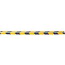 CleanGrip Step Profiles, screw version, L 1000 x W 60 x H 30 mm, black/yellow