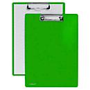 Clipboard DIN A4, clamp with protective plastic corners, PP, green