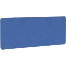 Cloison acoustique de bureau AKUSTIX Vario, classe d'absorption acoustique B, épaisseur 18 mm, sans fixations, L 1600 x H 600 mm, feutre PET, bleu