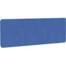 Cloison acoustique de bureau AKUSTIX Vario, classe d'absorption acoustique B, épaisseur 18 mm, sans fixations, L 1800 x H 600 mm, feutre PET, bleu