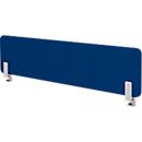 Cloison acoustique de bureau Wall avec adaptateur, 30 mm d'épaisseur, L 2000 x H 400 mm, construction foncée