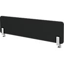 Cloison acoustique de bureau Wall avec adaptateur, épaisseur 30 mm, L 800 x H 400 mm, noir