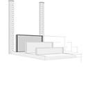 Cloison de séparation, autoportant, pour étagère de 400 mm de profondeur, H 275 mm