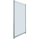 Cloison de séparation basse, L 1000 x H 1380 mm, verre satiné