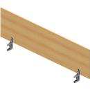 Cloison de séparation de table ARLON-OFFICE, 1600 mm, coloris hêtre