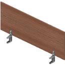 Cloison de séparation de table ARLON-OFFICE - l. 1200 x H 420 mm - noyer Canaletto